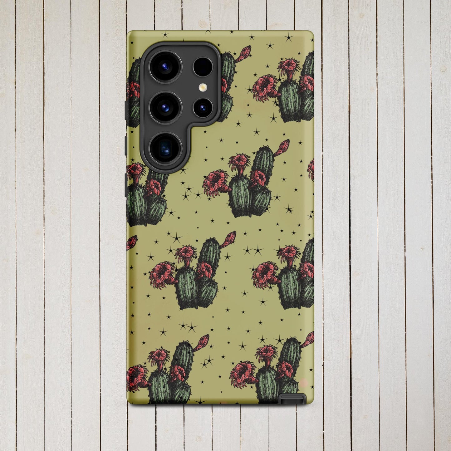 Night Cactus Tough case for Samsung® - Pistols 'n Petticoats - #westernboutique# - #westernfashion#