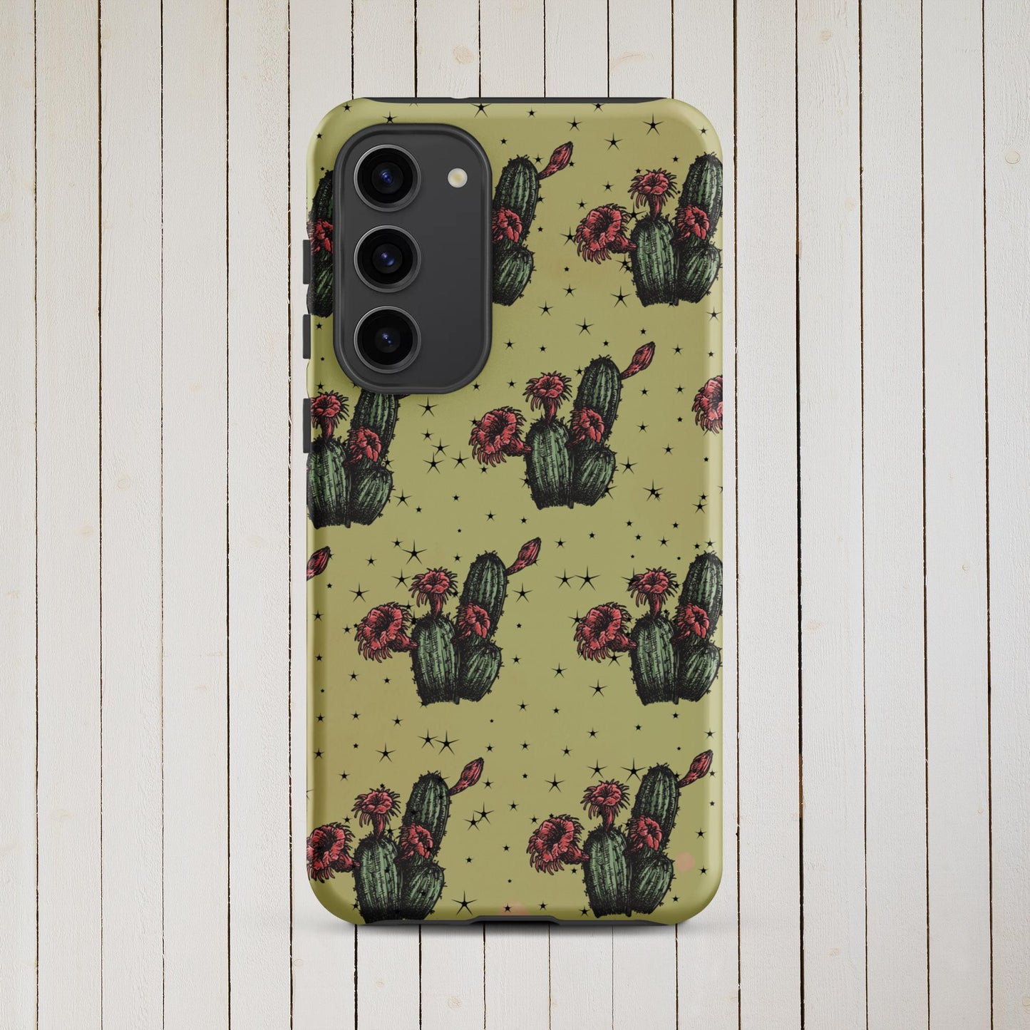 Night Cactus Tough case for Samsung® - Pistols 'n Petticoats - #westernboutique# - #westernfashion#