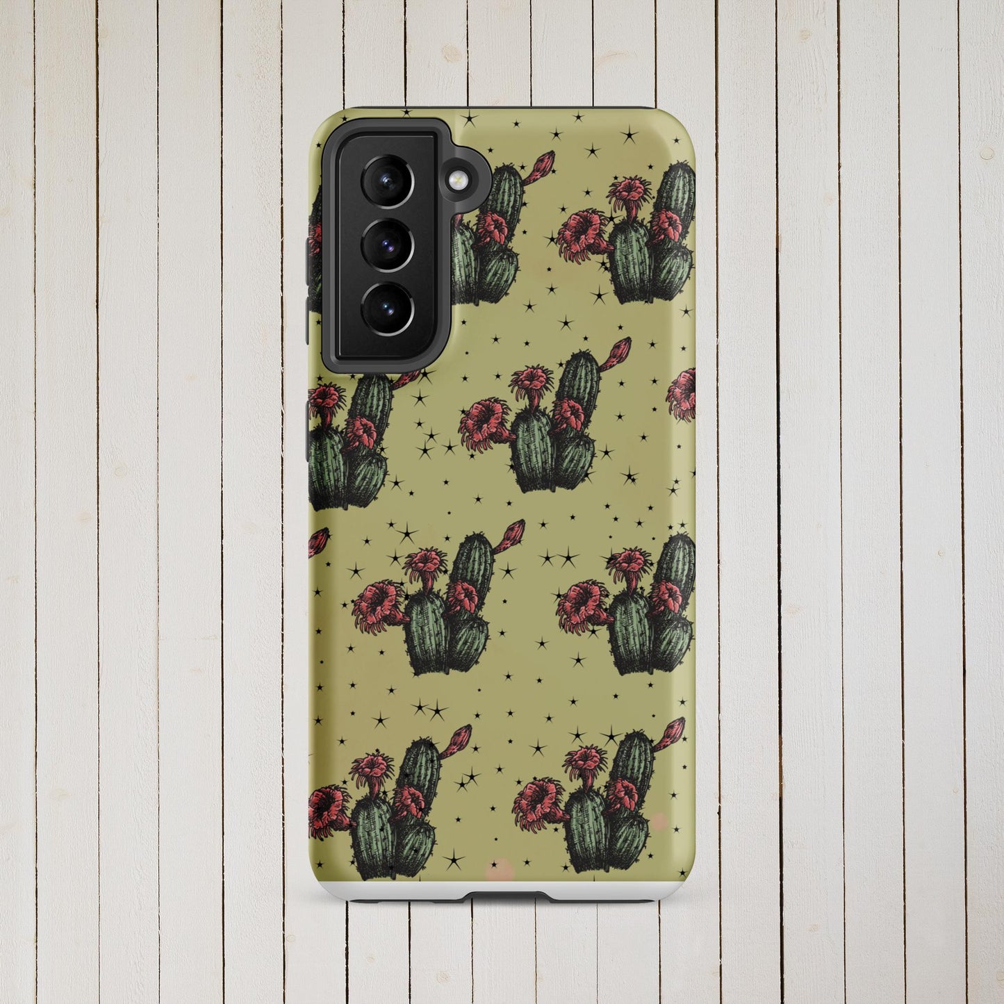 Night Cactus Tough case for Samsung® - Pistols 'n Petticoats - #westernboutique# - #westernfashion#