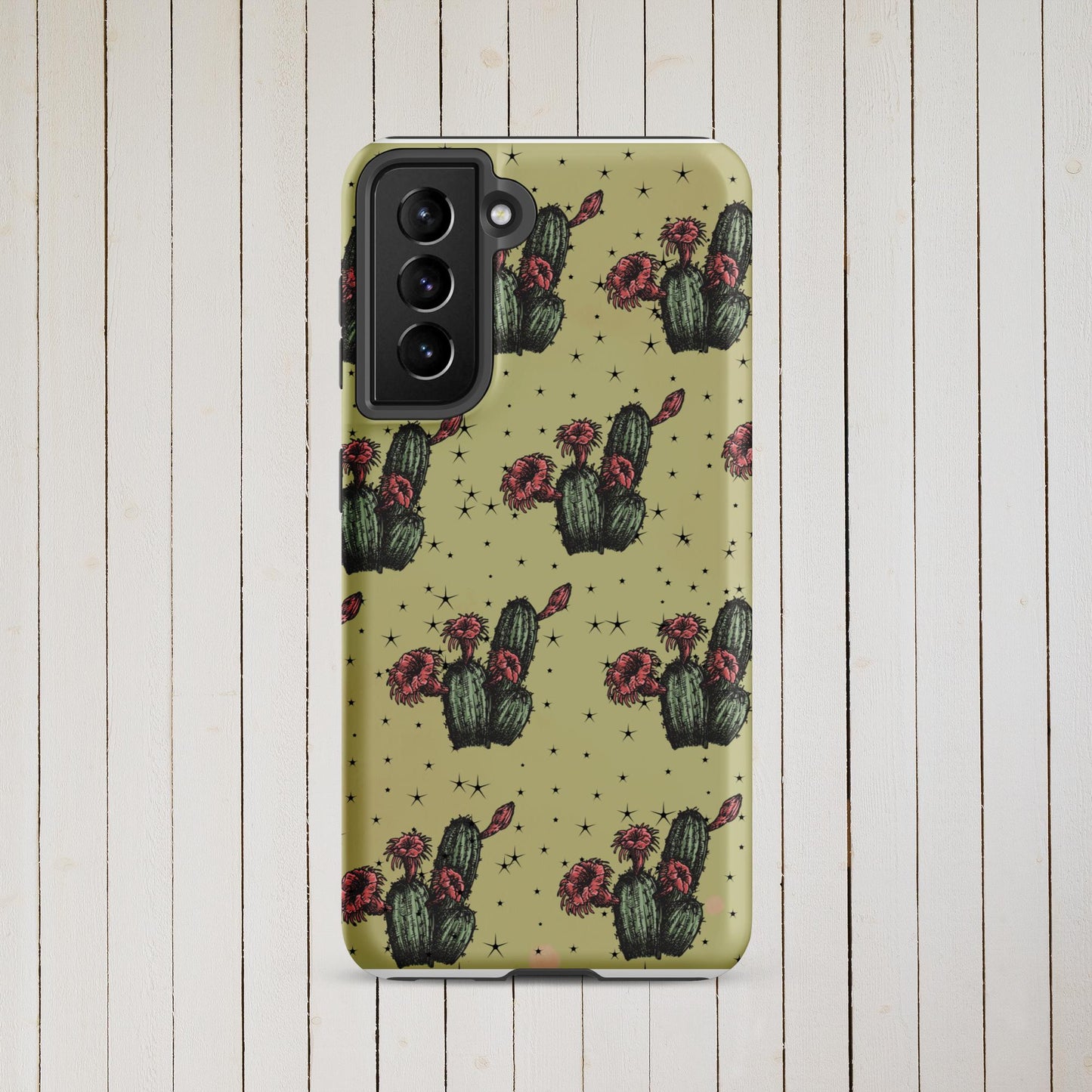 Night Cactus Tough case for Samsung® - Pistols 'n Petticoats - #westernboutique# - #westernfashion#