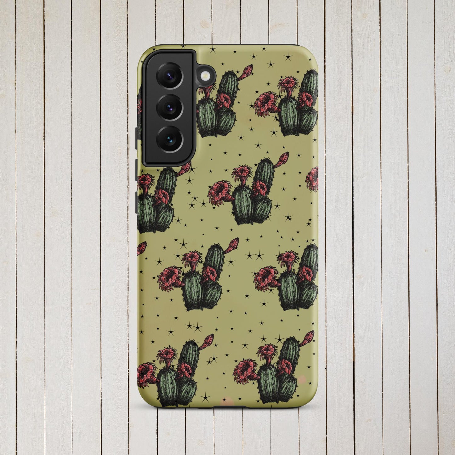 Night Cactus Tough case for Samsung® - Pistols 'n Petticoats - #westernboutique# - #westernfashion#