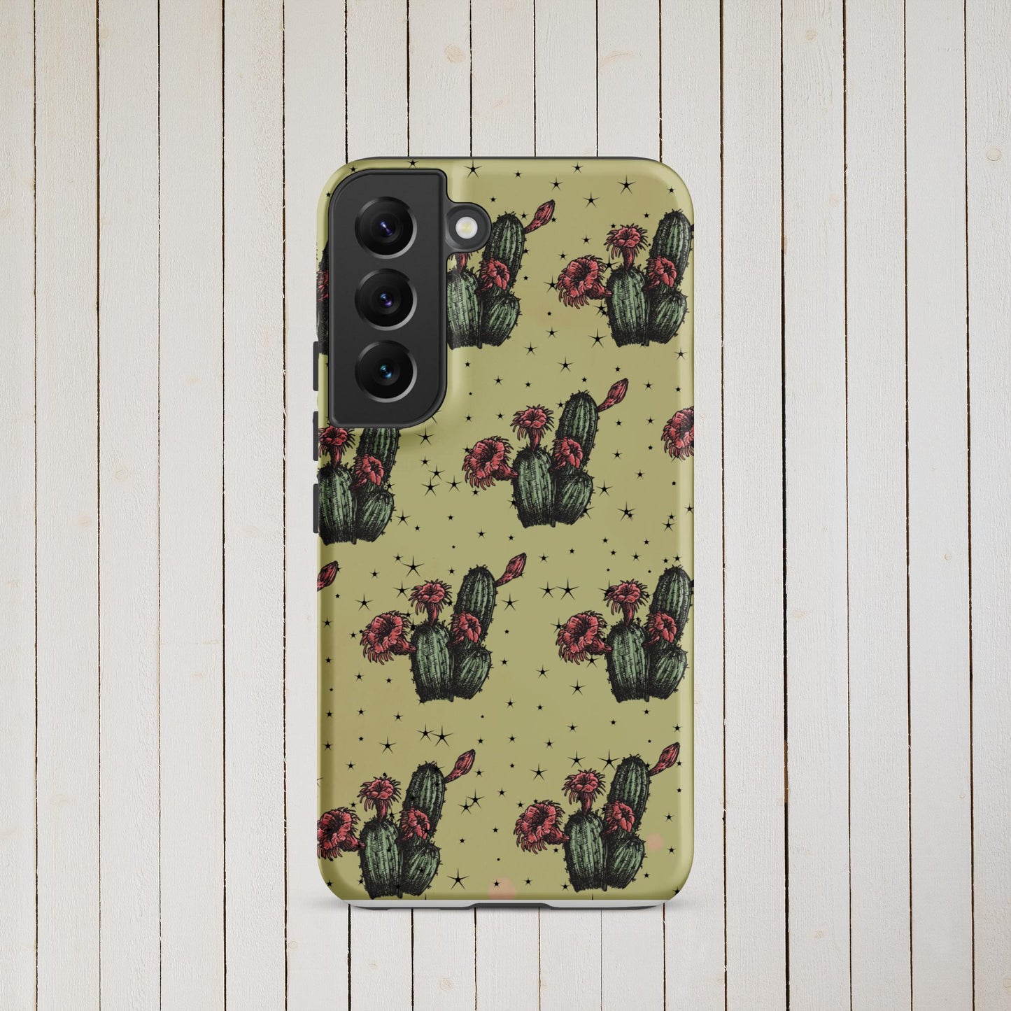 Night Cactus Tough case for Samsung® - Pistols 'n Petticoats - #westernboutique# - #westernfashion#