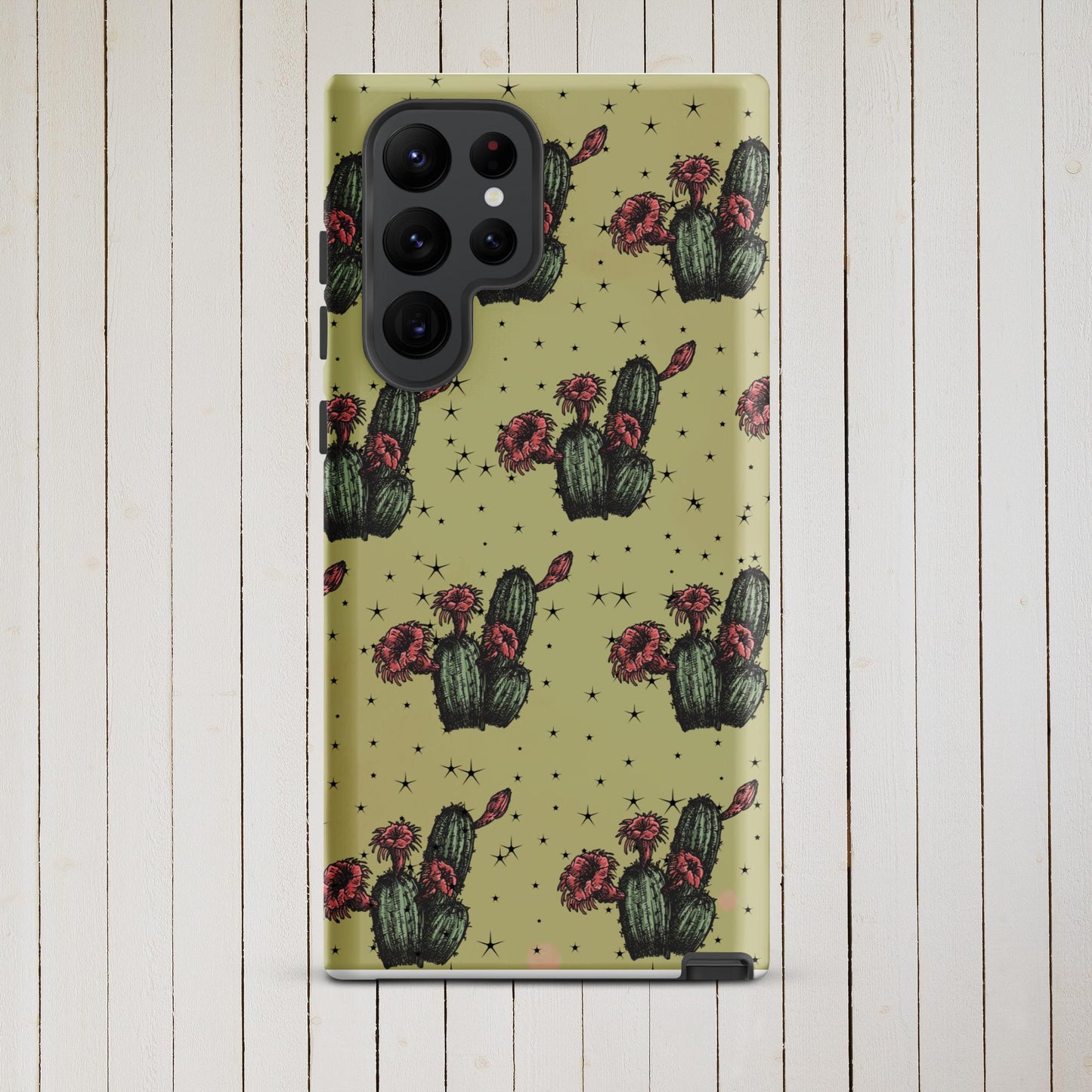 Night Cactus Tough case for Samsung® - Pistols 'n Petticoats - #westernboutique# - #westernfashion#
