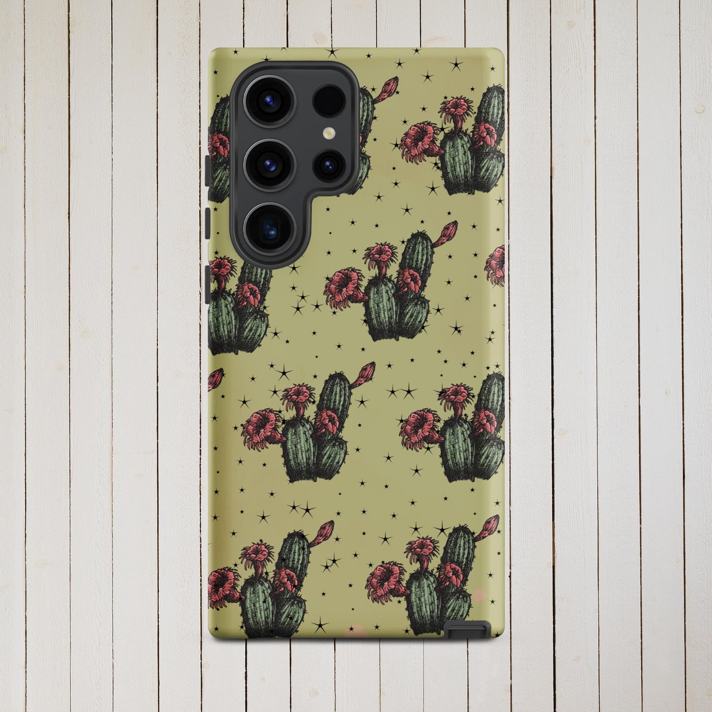 Night Cactus Tough case for Samsung® - Pistols 'n Petticoats - #westernboutique# - #westernfashion#