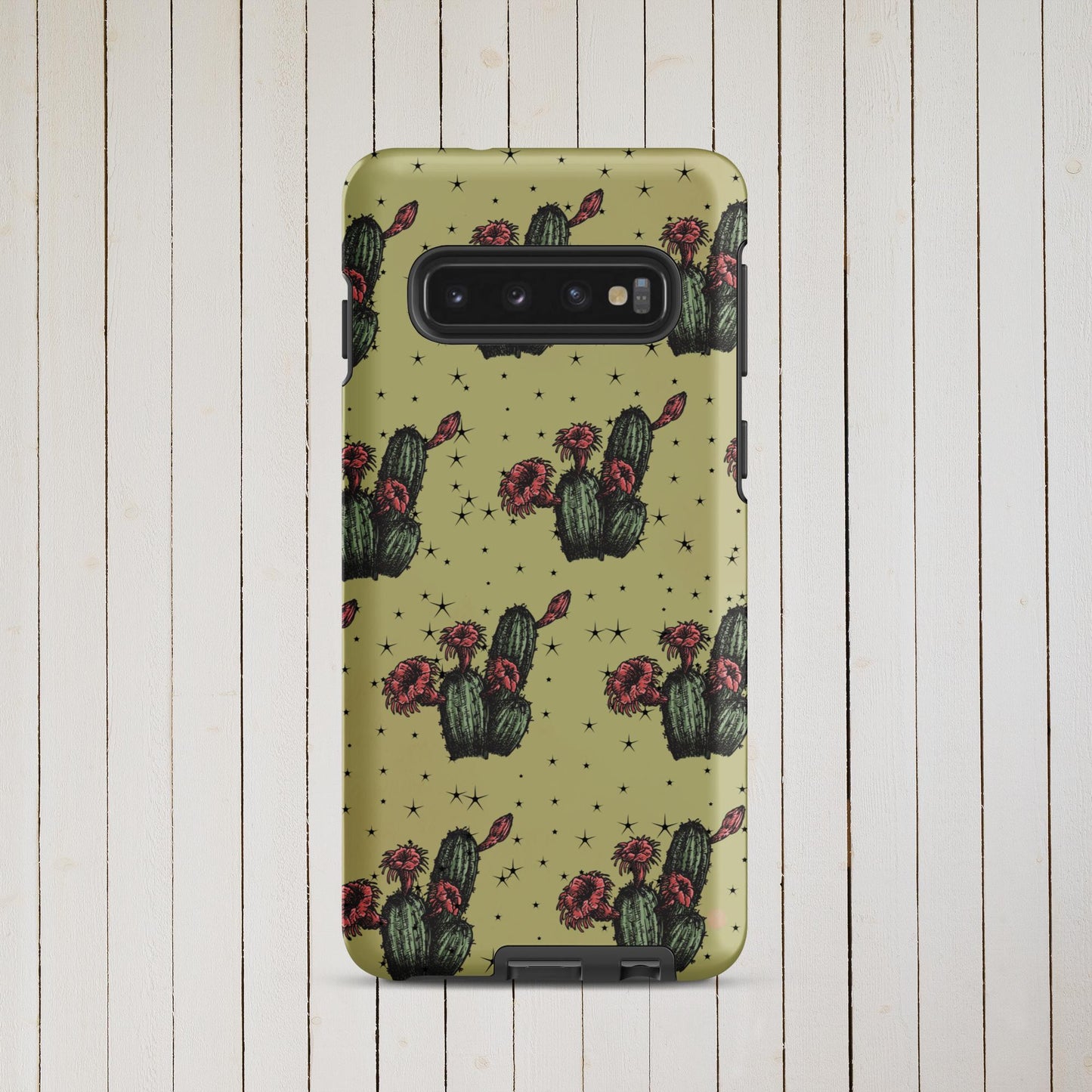 Night Cactus Tough case for Samsung® - Pistols 'n Petticoats - #westernboutique# - #westernfashion#