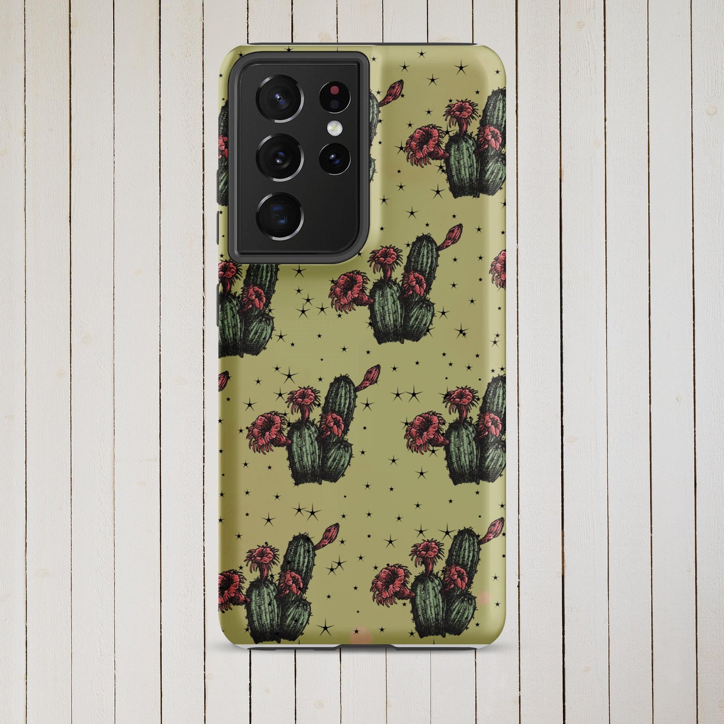 Night Cactus Tough case for Samsung® - Pistols 'n Petticoats - #westernboutique# - #westernfashion#
