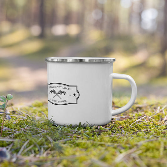 Pistols N Petticoats Enamel Mug - Pistols 'n Petticoats - #westernboutique# - #westernfashion#