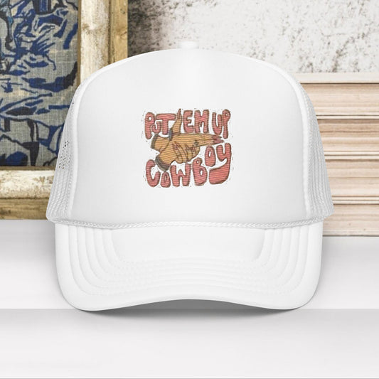 Put em up Cowboy Foam trucker hat - Pistols 'n Petticoats - #westernboutique# - #westernfashion#
