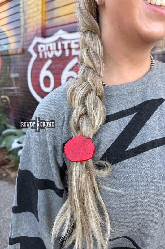 Red Rock Ponytail Holder - Pistols 'n Petticoats - #westernboutique# - #westernfashion#