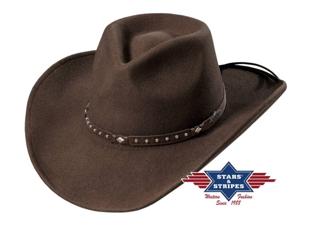 Brown cowboy hat