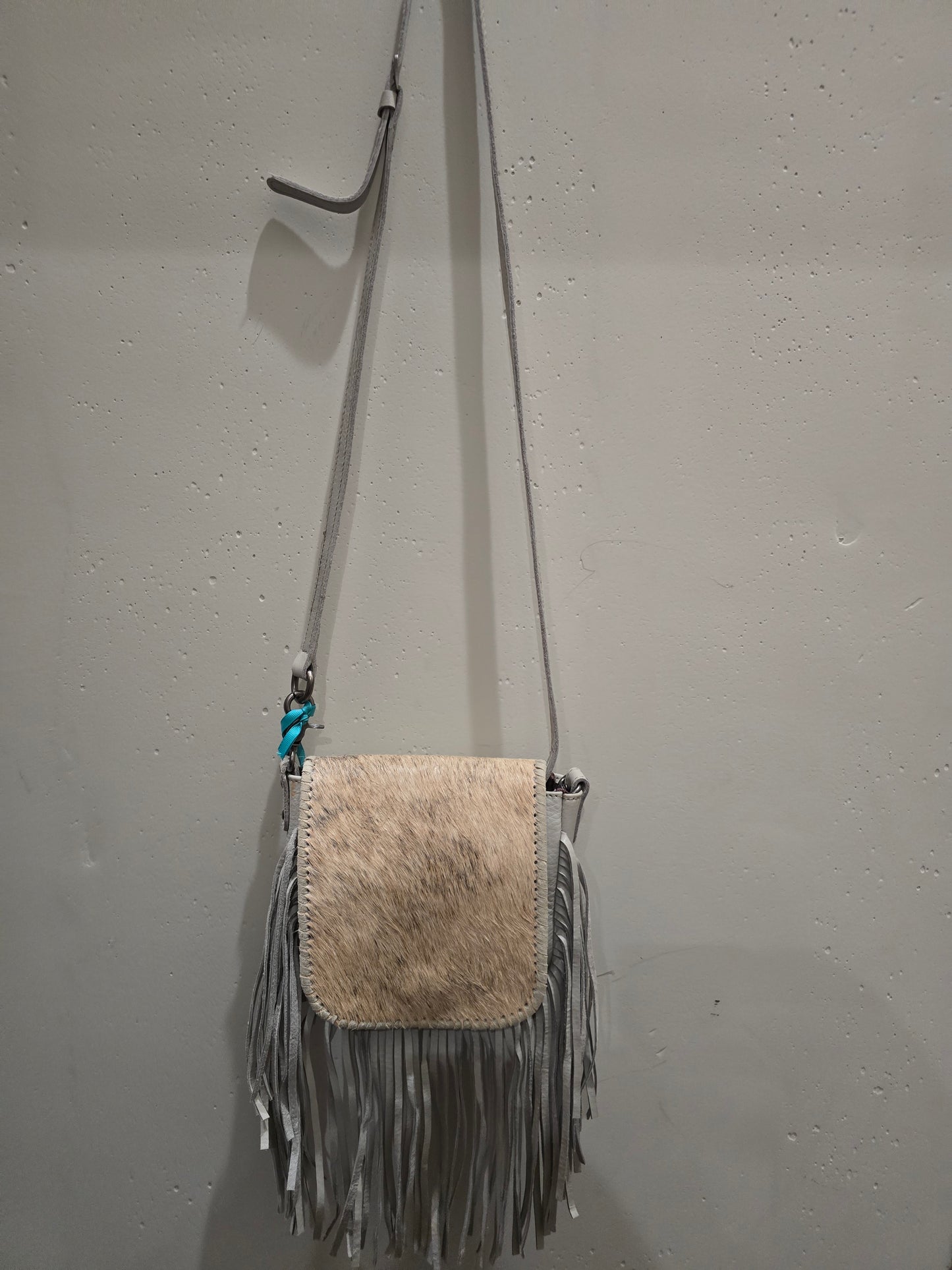 Fringe and Cowhide Crossbody