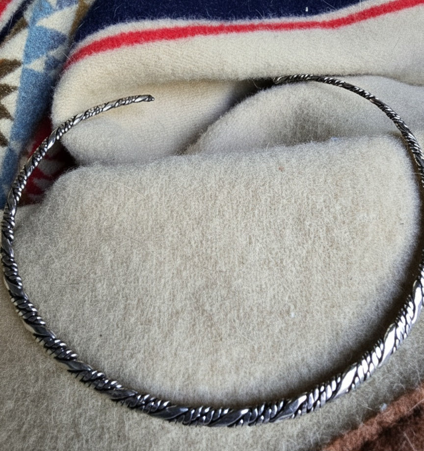 midnight range choker, western braided choker, luxury western jewelry, silver twist necklace, handcrafted western choker, pistols n petticoats jewelry, country western necklace, luxury cowgirl style, braided silver necklace, western accessories, elegant cowgirl jewelry, boho western fashion, high end western jewelry, western boutique necklace, cowgirl luxe accessories, silver braided choker, modern western jewelry, handcrafted cowgirl choker, western lifestyle fashion, country chic jewelry