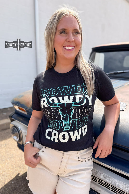 Rowdy Crowd PROMO Tee - Pistols 'n Petticoats - western boutique - womens western wear - western wear womens