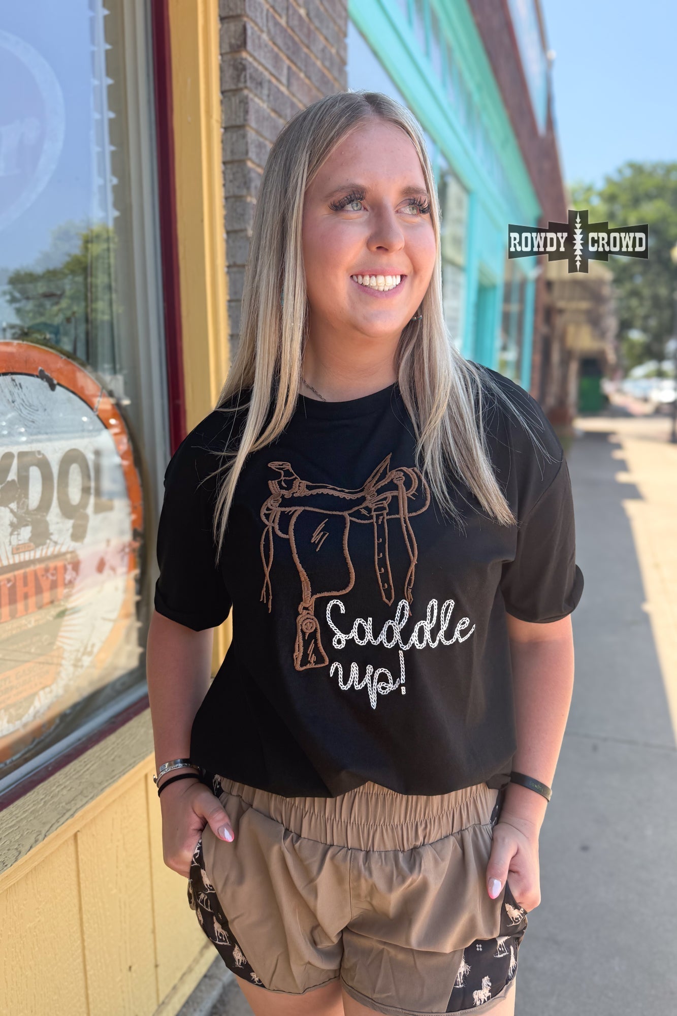 Saddle Up Tee - Pistols 'n Petticoats - western boutique - womens western wear - western wear womens