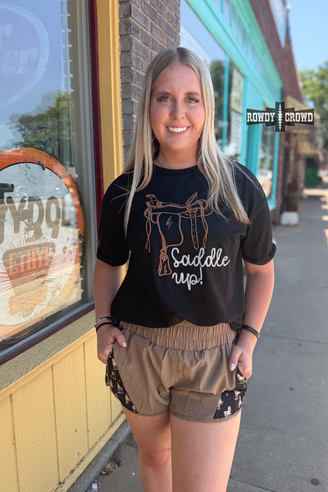 Saddle Up Tee - Pistols 'n Petticoats - western boutique - womens western wear - western wear womens