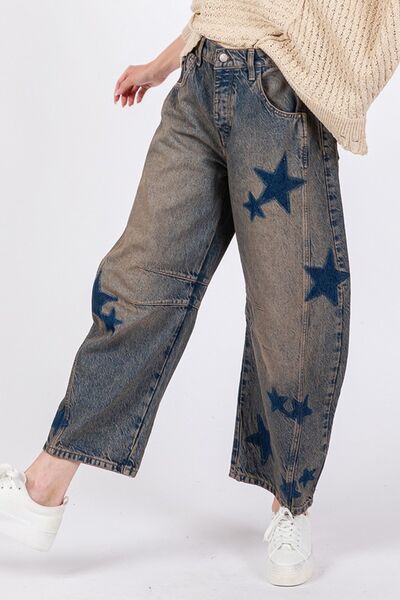 SAGE + FIG Star Wide Leg Jeans with Pockets - Pistols 'n Petticoats - #westernboutique# - #westernfashion#