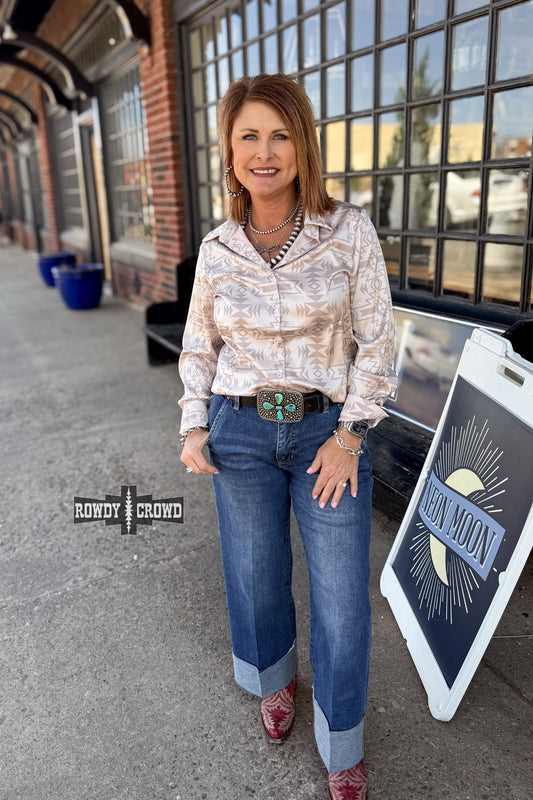 Shiner Silky Button Up - Pistols 'n Petticoats - #westernboutique# - #westernfashion#