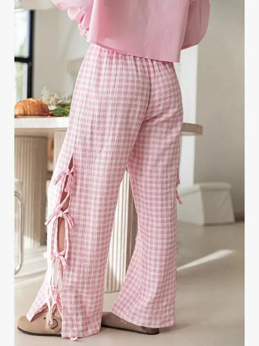 Side Bow Tie Pants - Pistols 'n Petticoats - #westernboutique# - #westernfashion#