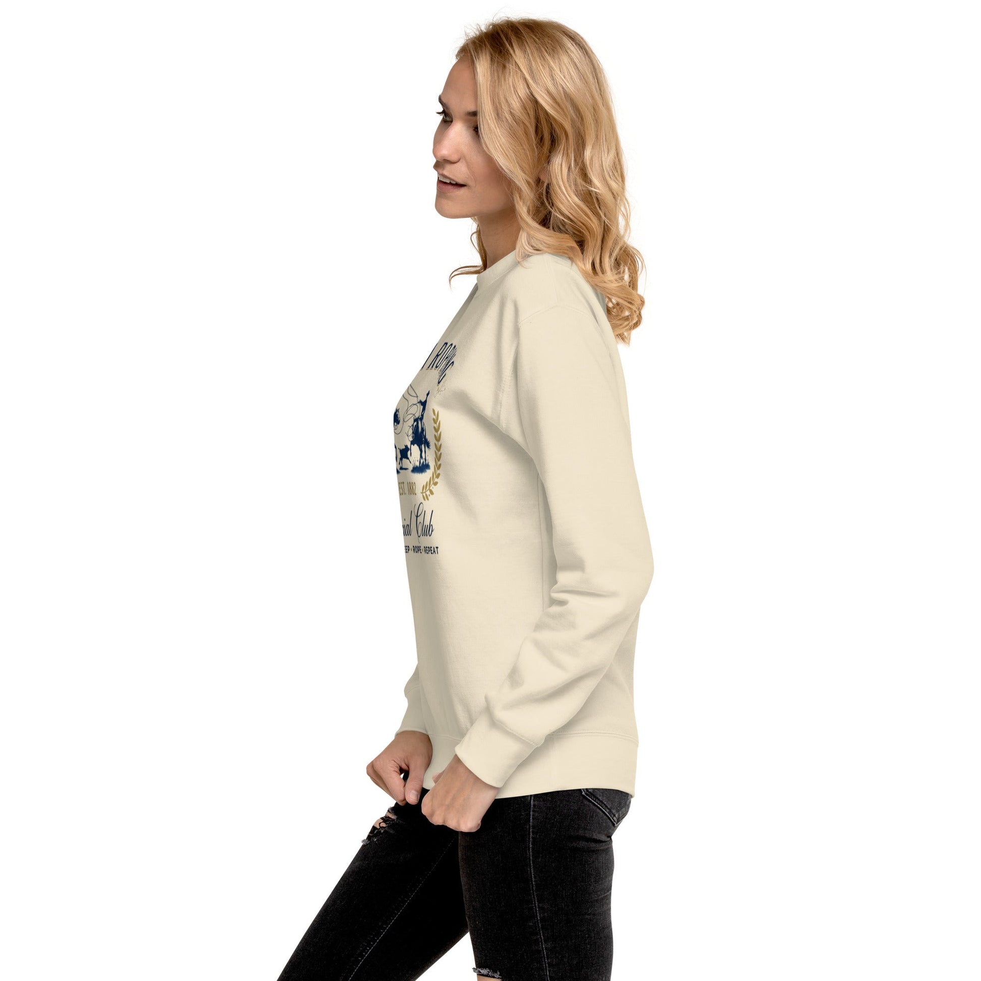 Team Roping Unisex Premium Sweatshirt - Pistols 'n Petticoats - #westernboutique# - #westernfashion#