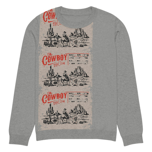 The Cowboy Ticket - Knitted crew neck sweater - Pistols 'n Petticoats - #westernboutique# - #westernfashion#