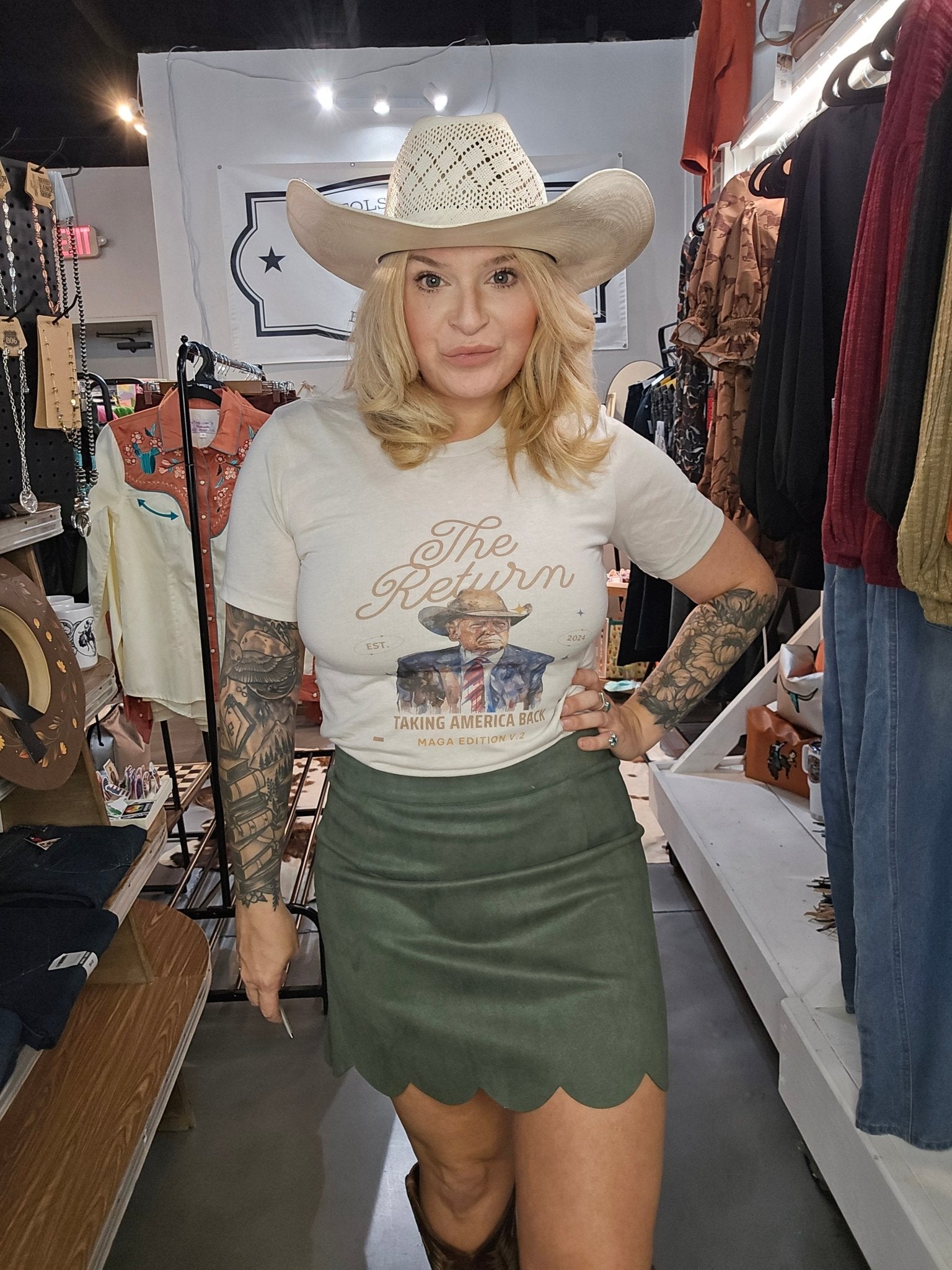 The Return Trump Tshirt - Pistols 'n Petticoats - #westernboutique# - #westernfashion#