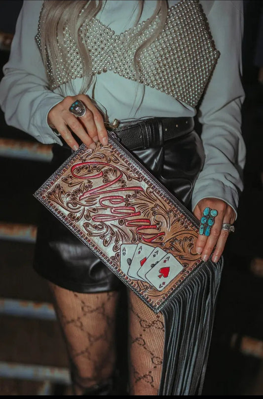 The Vegas Clutch Wristlet A Haute Southern Hyde By Beth Mari - Pistols 'n Petticoats - #westernboutique# - #westernfashion#