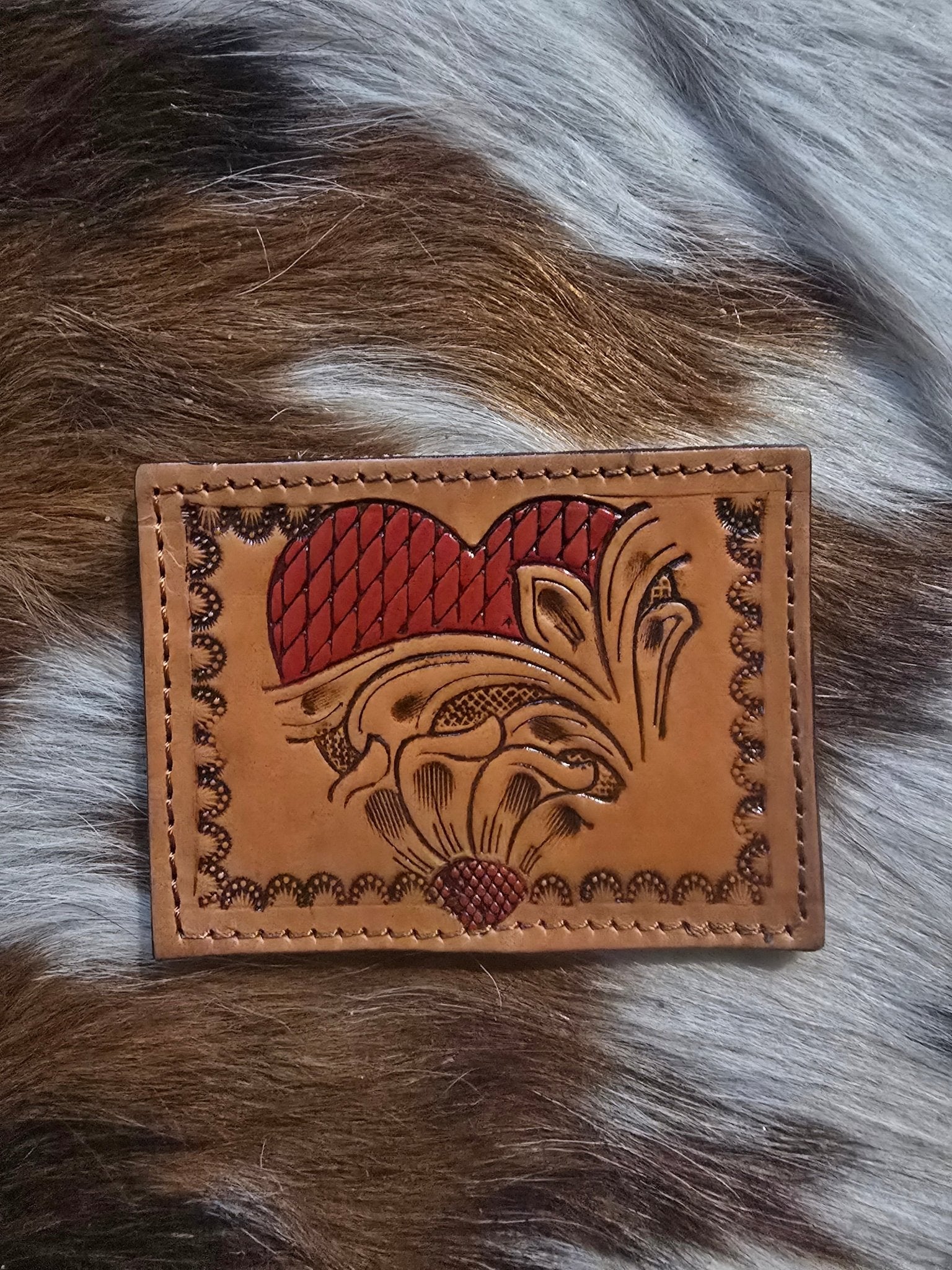 Tooled leather wallet - Pistols 'n Petticoats - western boutique - womens western wear - western wear womens