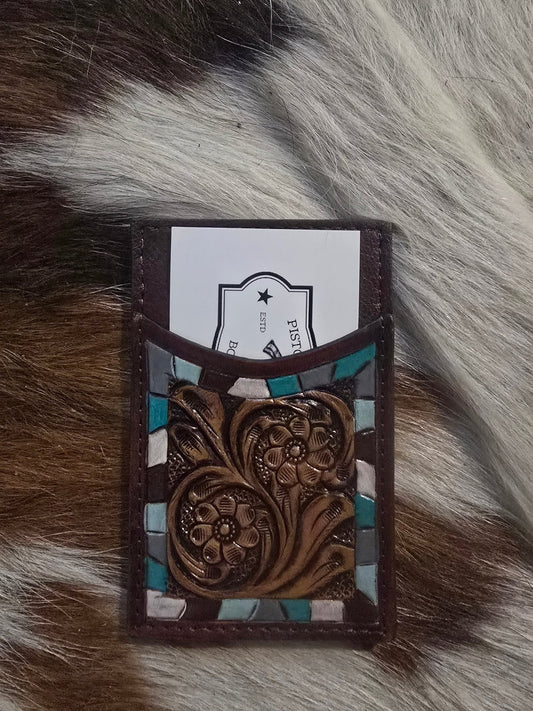 Tooled leather wallet - Pistols 'n Petticoats - western boutique - womens western wear - western wear womens