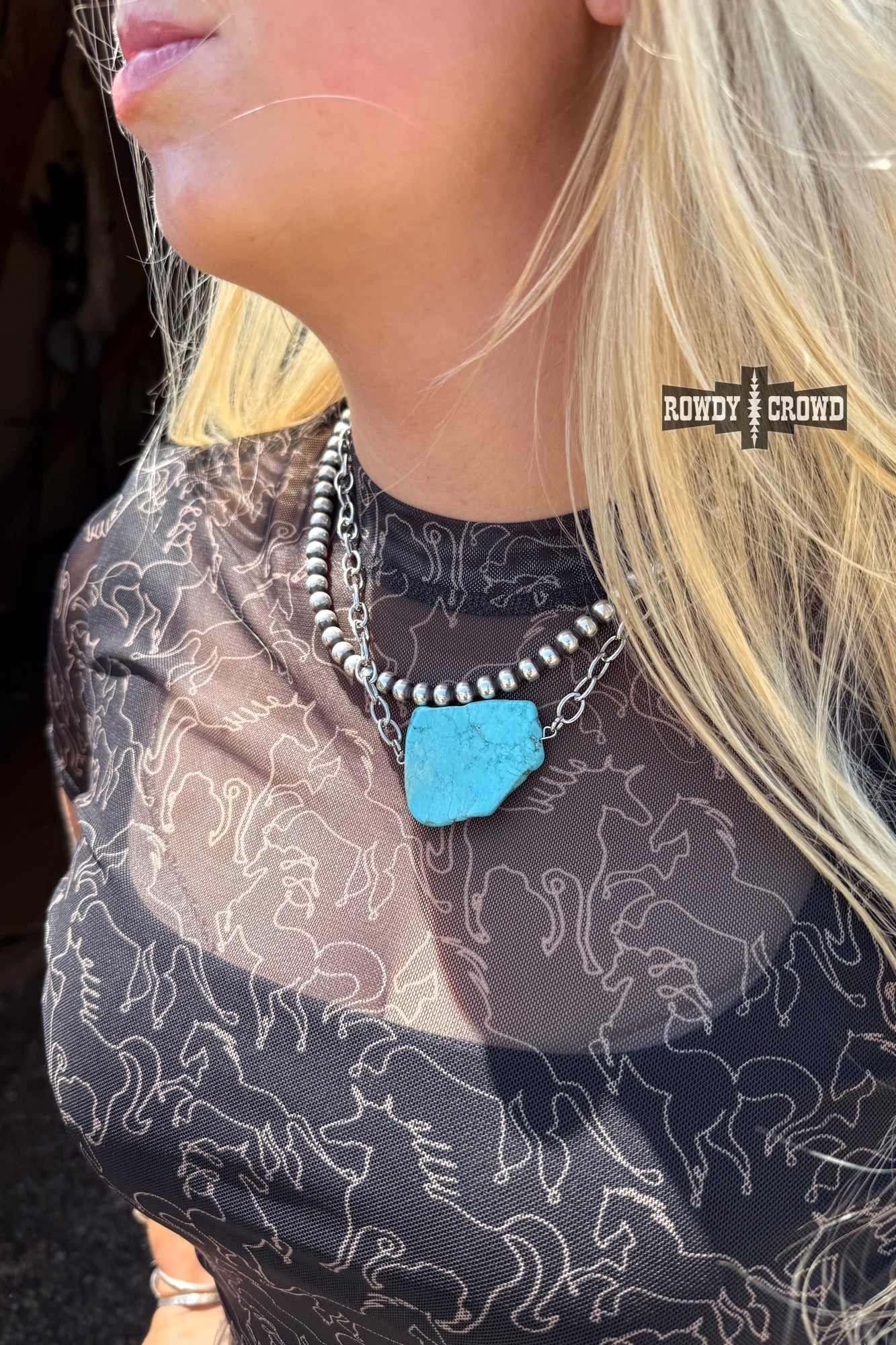 Tulsa Turquoise Necklace - Pistols 'n Petticoats - western boutique - womens western wear - western wear womens
