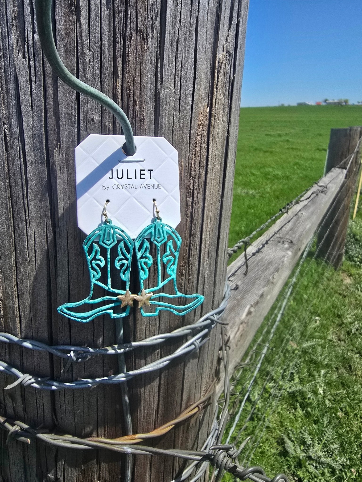 Turquoise Boot Dangles - Pistols 'n Petticoats - #westernboutique# - #westernfashion#