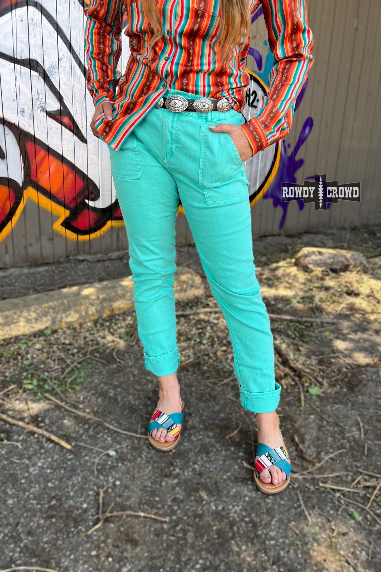 Turquoise Creek Pants - Pistols 'n Petticoats - #westernboutique# - #westernfashion#