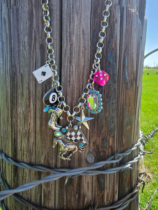 Turquoise Goddess Charm Necklace - Pistols 'n Petticoats - #westernboutique# - #westernfashion#