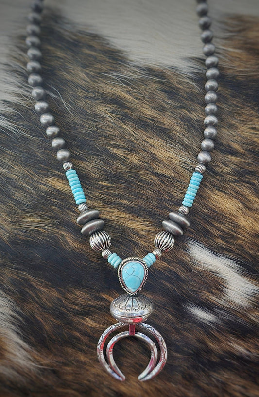 Turquoise Statement Necklace - Pistols 'n Petticoats - #westernboutique# - #westernfashion#