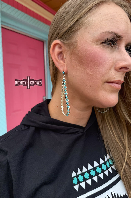 Turquoise West Hoops - Pistols 'n Petticoats - western boutique - womens western wear - western wear womens