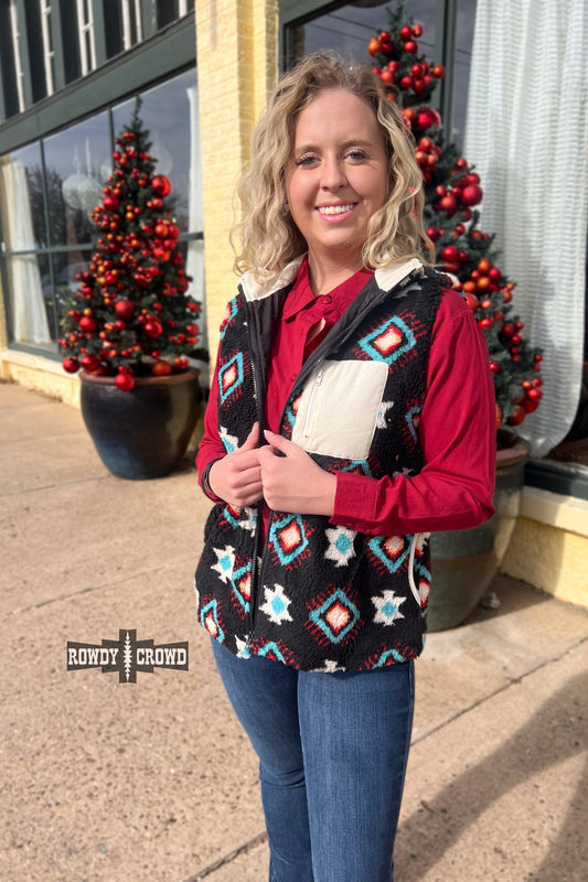 Vail Aztec Vest - Pistols 'n Petticoats - #westernboutique# - #westernfashion#