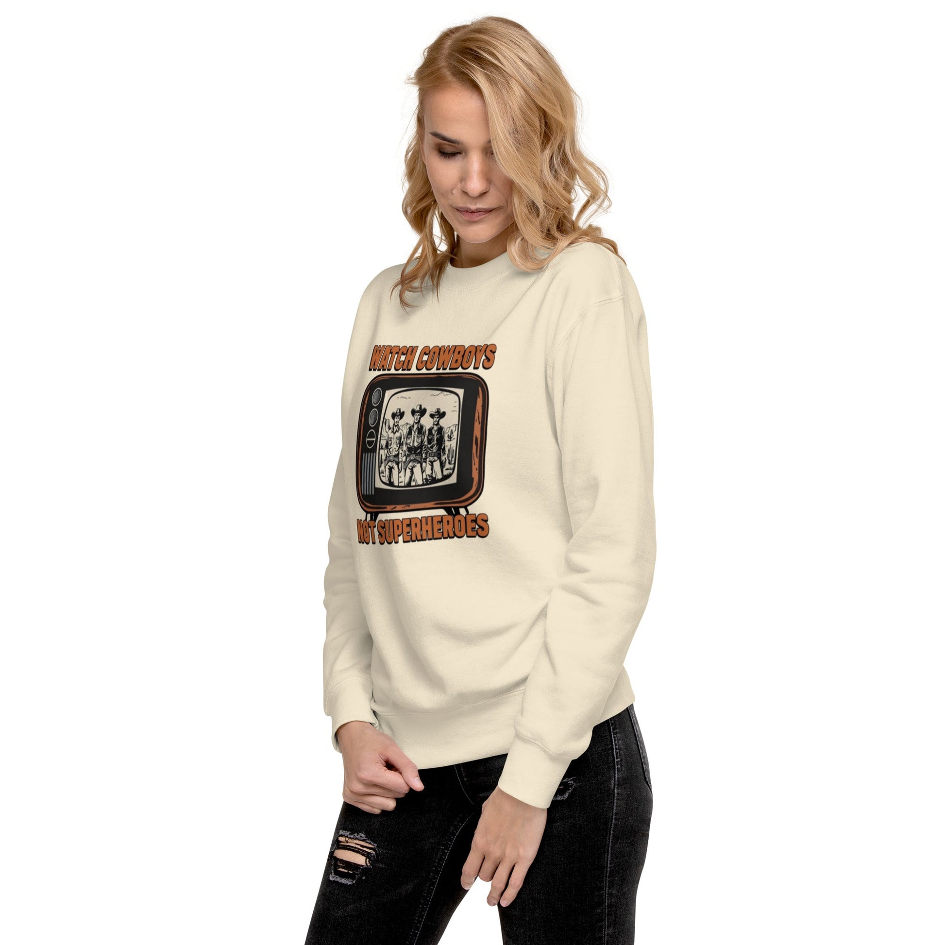 Watch Cowboys Unisex Premium Sweatshirt - Pistols 'n Petticoats - #westernboutique# - #westernfashion#