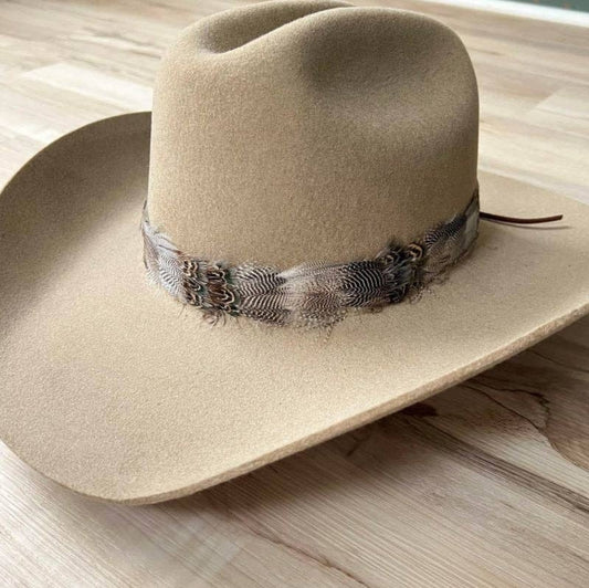 Western feather Arikara Hat Band - cowboy hat feathers - Pistols 'n Petticoats - #westernboutique# - #westernfashion#