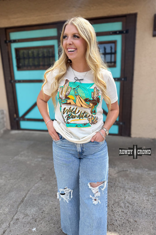 Wild Bandita Tee - Pistols 'n Petticoats - western boutique - womens western wear - western wear womens
