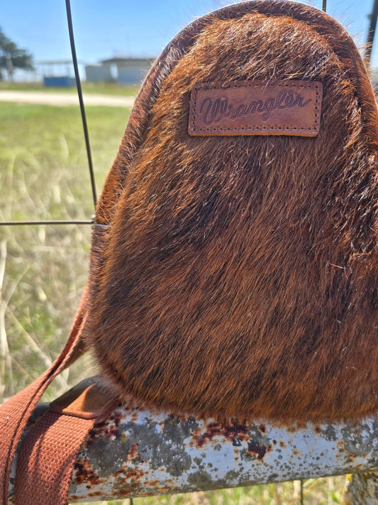 Wrangler Cowhide bag - Pistols 'n Petticoats - #westernboutique# - #westernfashion#
