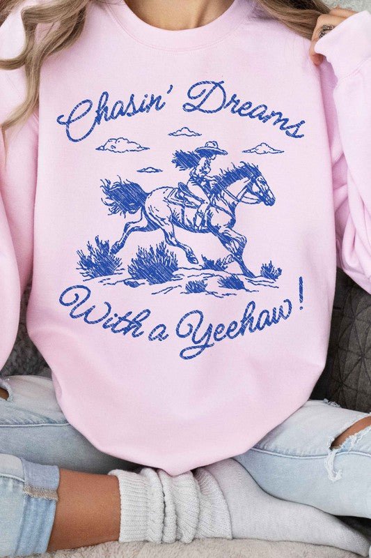 YEEHAW WESTERN COUNTRY GRAPHIC SWEATSHIRT - Pistols 'n Petticoats - #westernboutique# - #westernfashion#